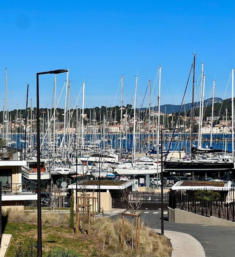 L'Apart'83 - T2 Classe 5 Etoiles - Belle Vue Sur La Baie Du Lazaret Apartman Saint-Elme Kültér fotó