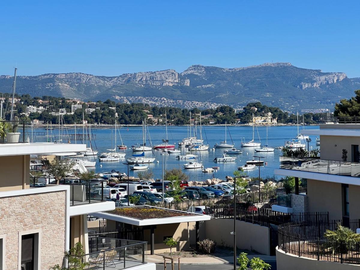 L'Apart'83 - T2 Classe 5 Etoiles - Belle Vue Sur La Baie Du Lazaret Apartman Saint-Elme Kültér fotó